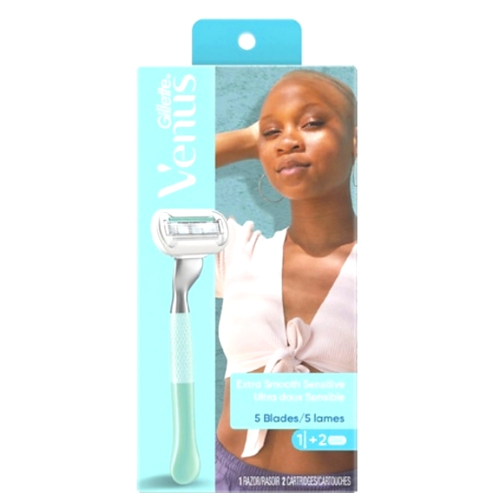 Gillette Venus Extra Smooth Sensitive Design Edition Razor Handle + 2 Refills